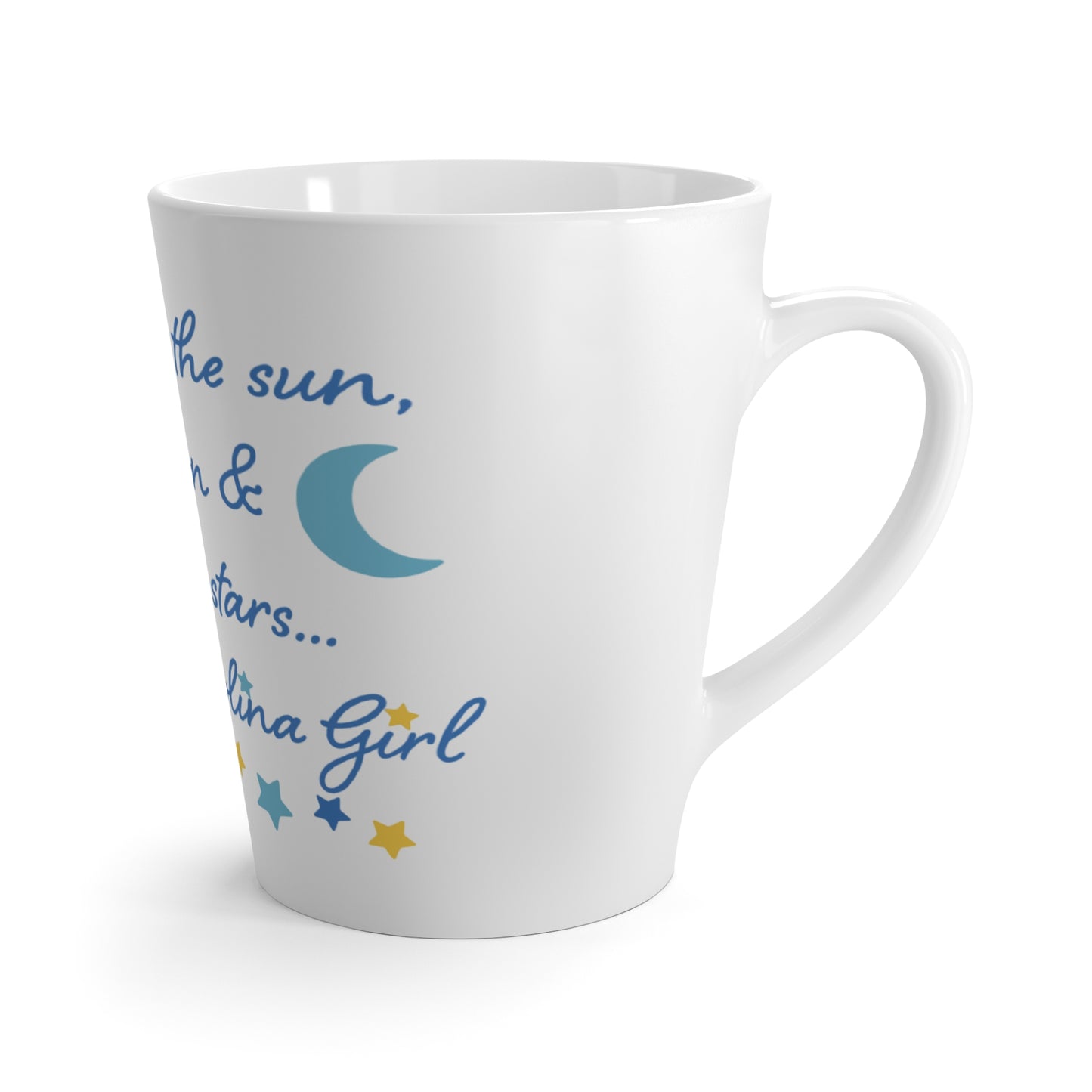 Latte Mug - Carolina Girl Sun Moon Stars